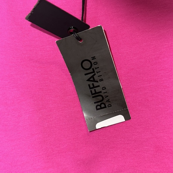 🦋🦋BUFFALO DAVID BITTON FAUX TWO PIECES PINK COTTON DRESS🦋🦋 - Picture 12 of 14